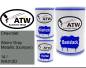 Preview: Chevrolet, Storm Gray Metallic (bumper), 14 / WA312D: 500ml Lackdose + 500ml Klarlack + 250ml Härter - Set, von ATW Autoteile West.